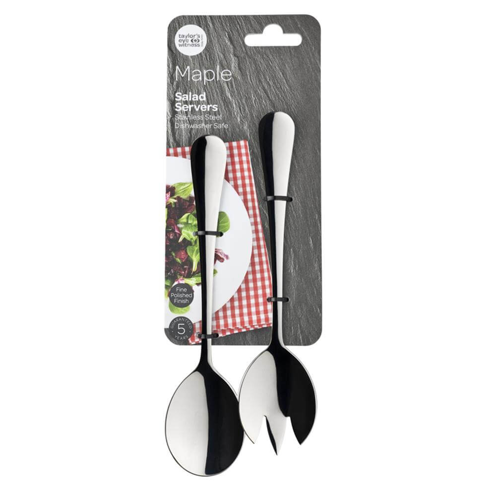 Taylo's Eye Witness Maple Set of Salad Servers
